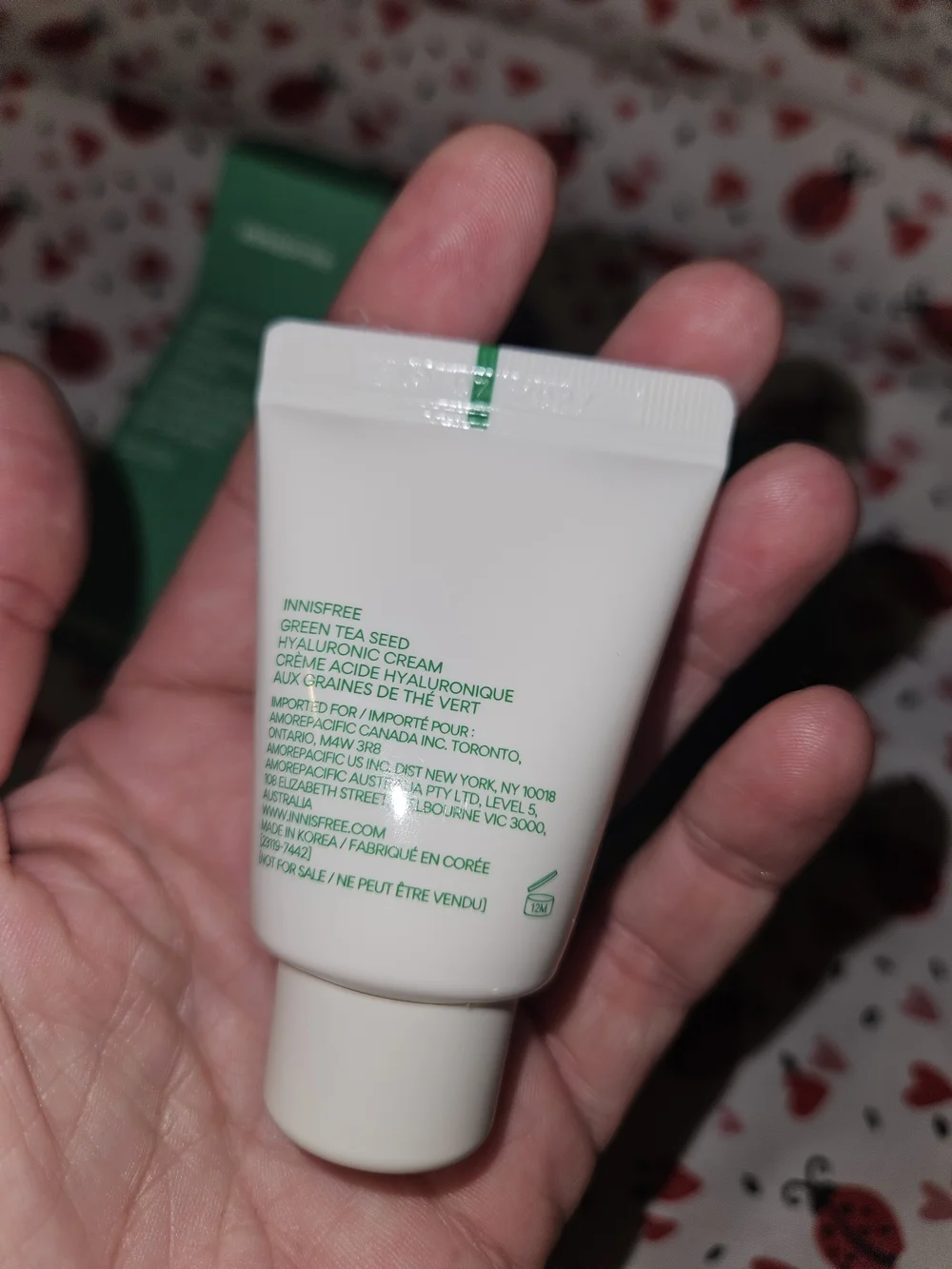 Lot of 3 Innisfree Green Tea Seed Hyaluronic facial cream 15 ml each exp 7/2027